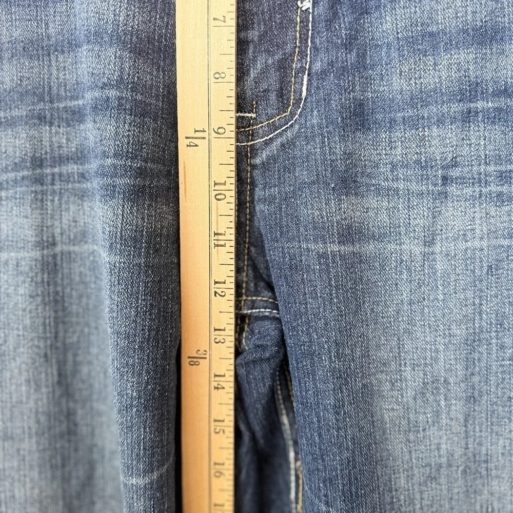 Vtg Southpole Baggy Jeans 38 Y2K Embroidered Tribal Urban Hip Hop Skater Denim